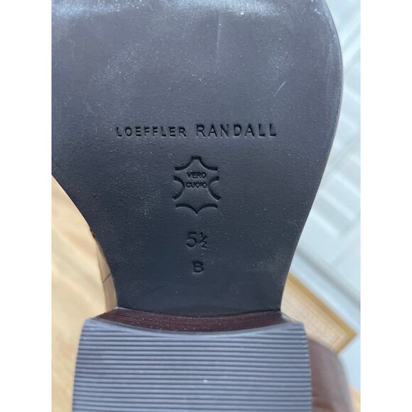 Loeffler Randall Lynn Snip Toe Croc Embossed Block Heel Boots Leather Sz 5.5 NIB - Picture 13 of 16